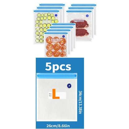 high-quality food handheld vacuum sealer Portable & Rechargeable Vacuum Sealer (Vacuum Sealers+ 30 reusable vacuum seal bags - AMULET RING STORE