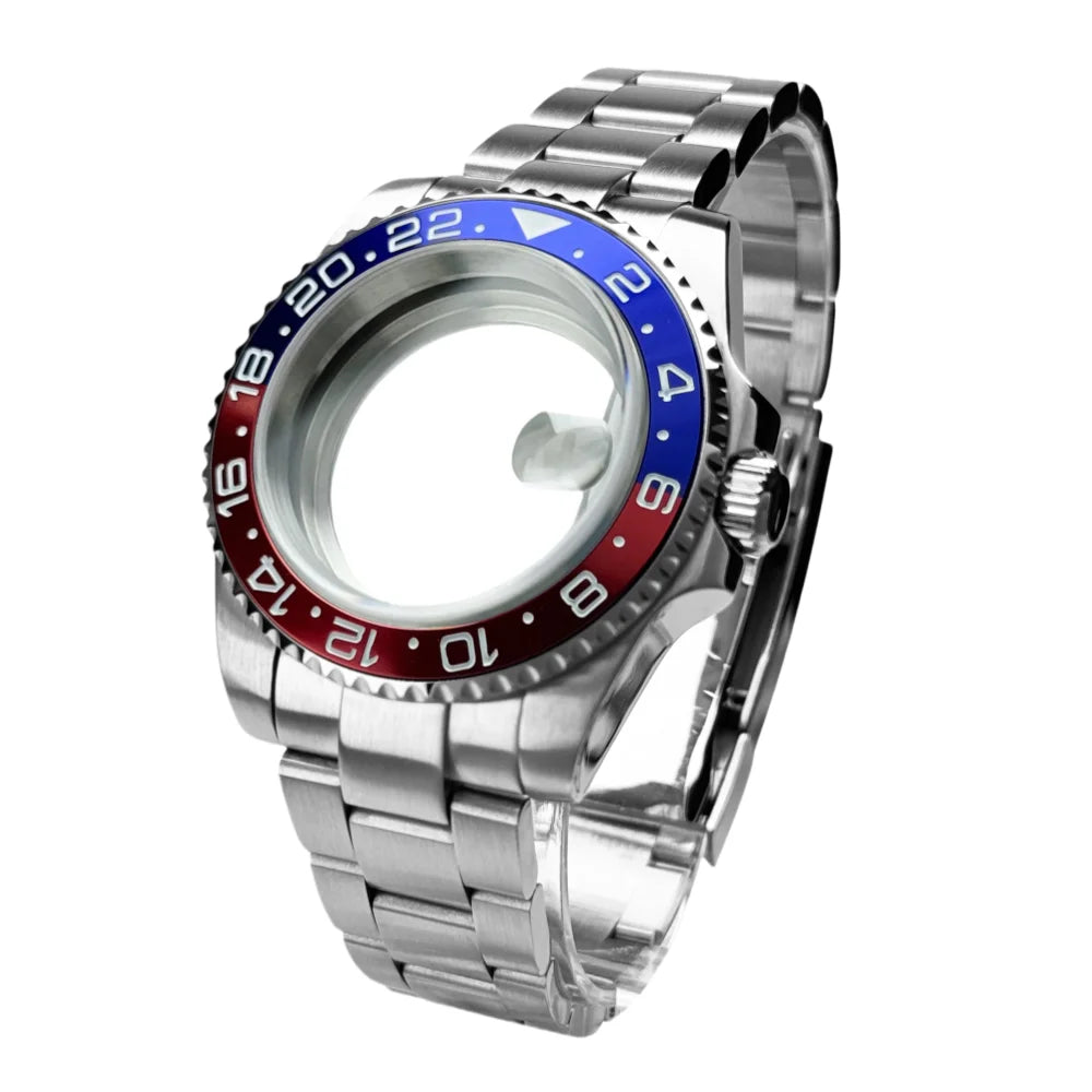 40mm 200m Waterproof NH34 NH35 NH36 Watch Case Accessories for Oyster Band SUB Watch Maker 120clicks BGW9 blue lume Bezel - AMULET RING STORE