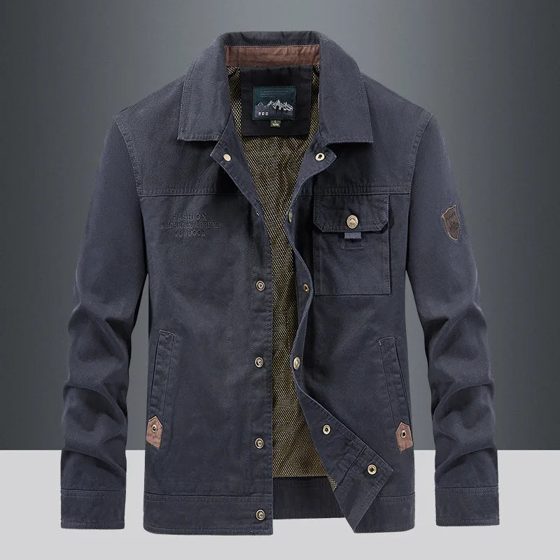 Men Jackets outdoor Slim fit Coats Casual Jackets High Quality Male wear Multi-pocket Cargo Jackets And Coats plus Size 5XL