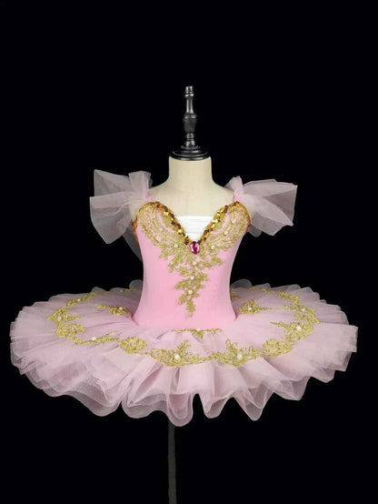 Summer Girl Dress Ballet Elegant Vestidos Kids Dance Costume Robe Fille Stage Children Outfit Baby Clothing Tutu Girls Dresses