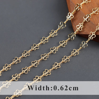 YEGUI C164,jewelry accessories,diy chain,18k gold plated,0.3microns,copper metal,diy bracelet necklace,jewelry making,1m/lot - AMULET RING STORE