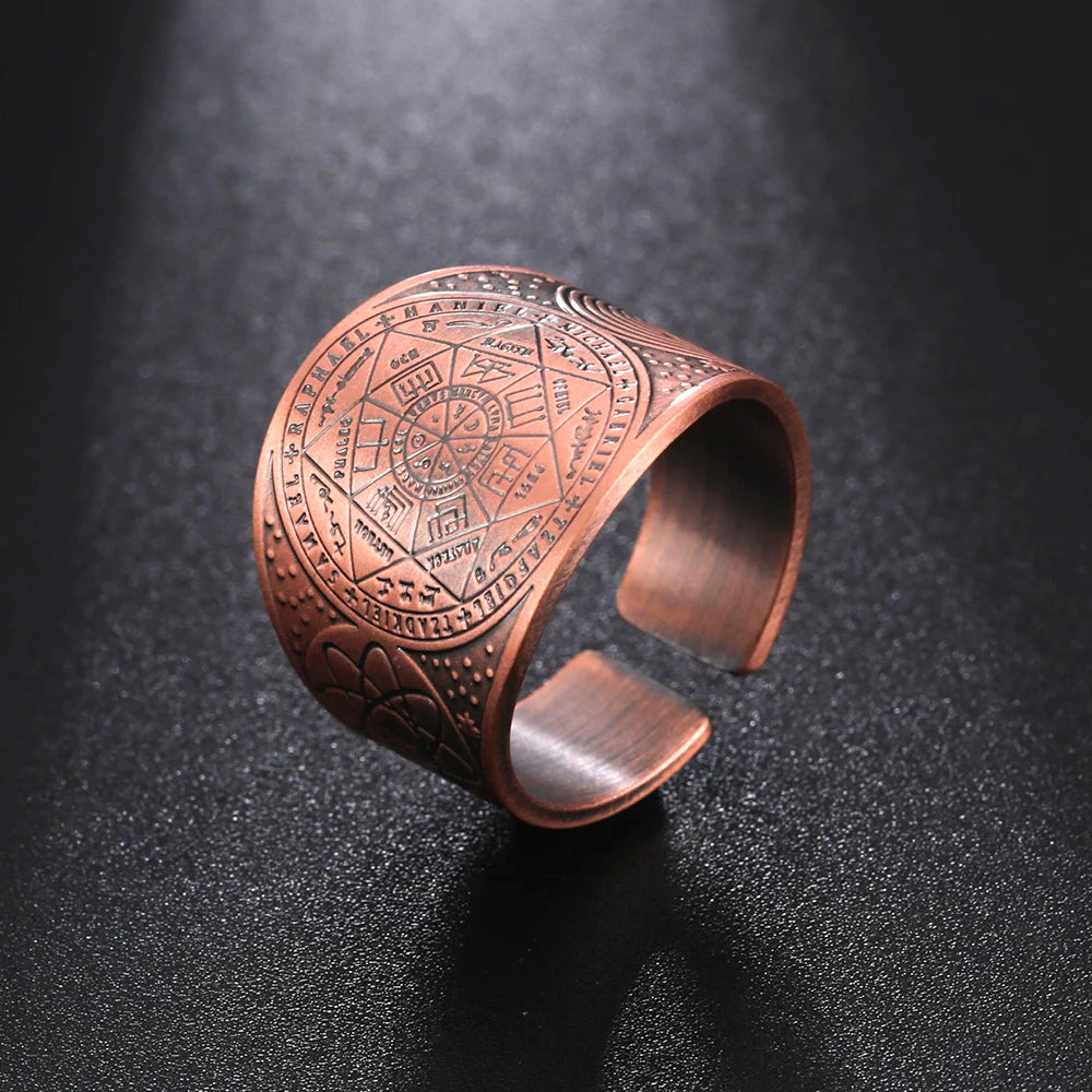 Dawapara Seal of The 7 Archangels Protection Ring Amulet AMULET RING STORE