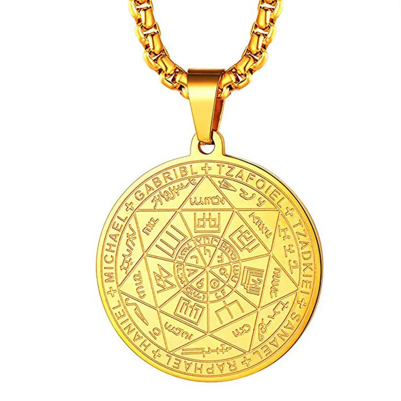 Metatron Cube Seven Archangel Pendant