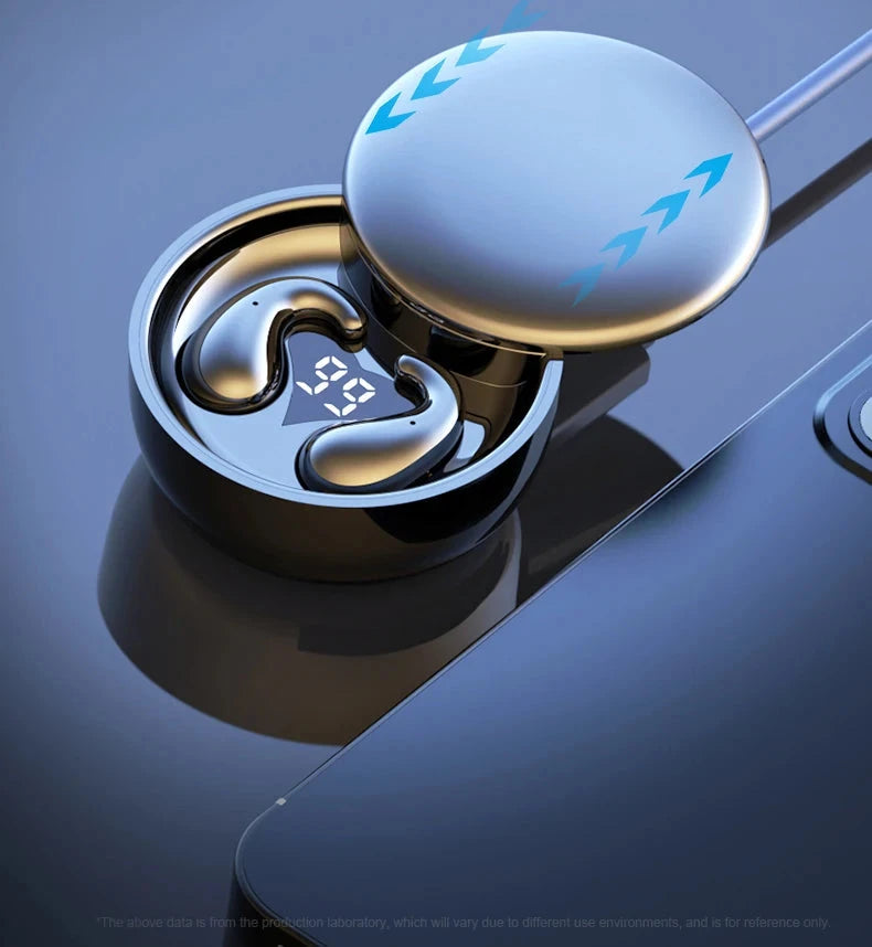 SK28 Ultra-thin Sleeping Headphones 5.4 Wireless Bluetooth Headset Invisible Earbuds Hidden In Ear Sports Earphones Waterproof