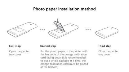 Original 100% Xiaomi ZINK Pocket Printer Paper Self-adhesive Photo Print 50pcs Sheets Xiaomi 3-inch Mini Pocket Photo Printer