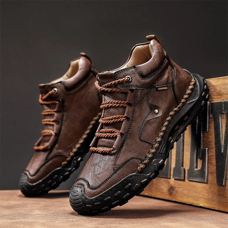 New Non-slip Mens Casual Leather Business Shoes