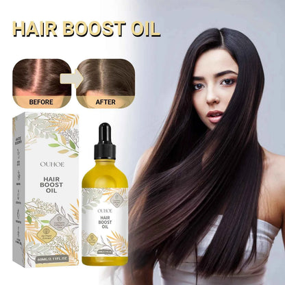 OUHOE Hair Boost Oil Dense Hair 2.11fl.oz (60ml) Makes Hair Thicker Healthier Promoting Hair Regeneration Caring Essential Oils