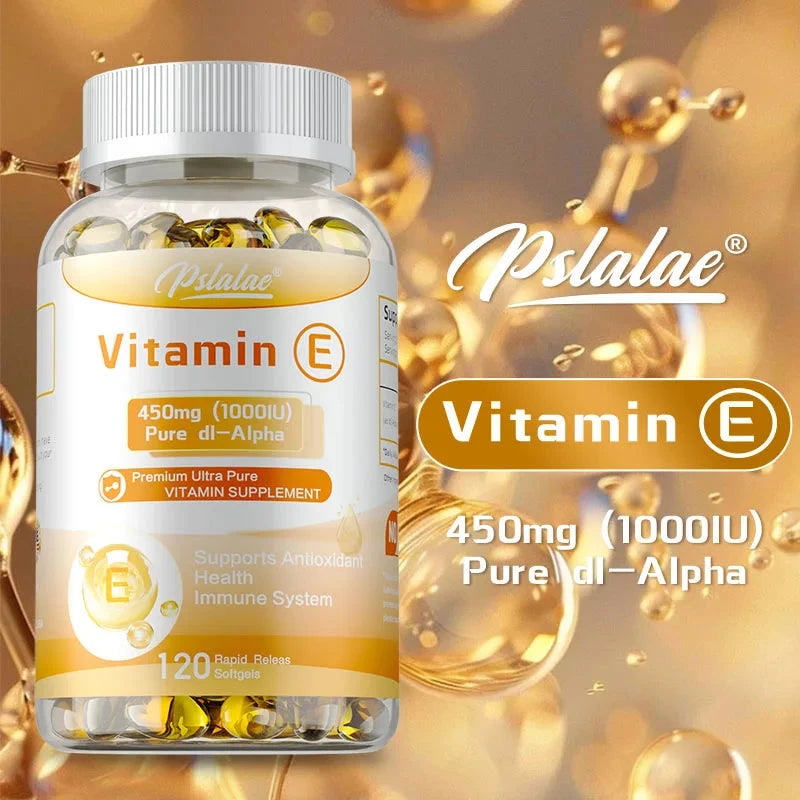 Vitamin E - Reduces Fine Lines and Wrinkles, Increases Skin Elasticity, Supports Anti-aging, Improves Skin Hydration, Eye Health - AMULET RING STORE