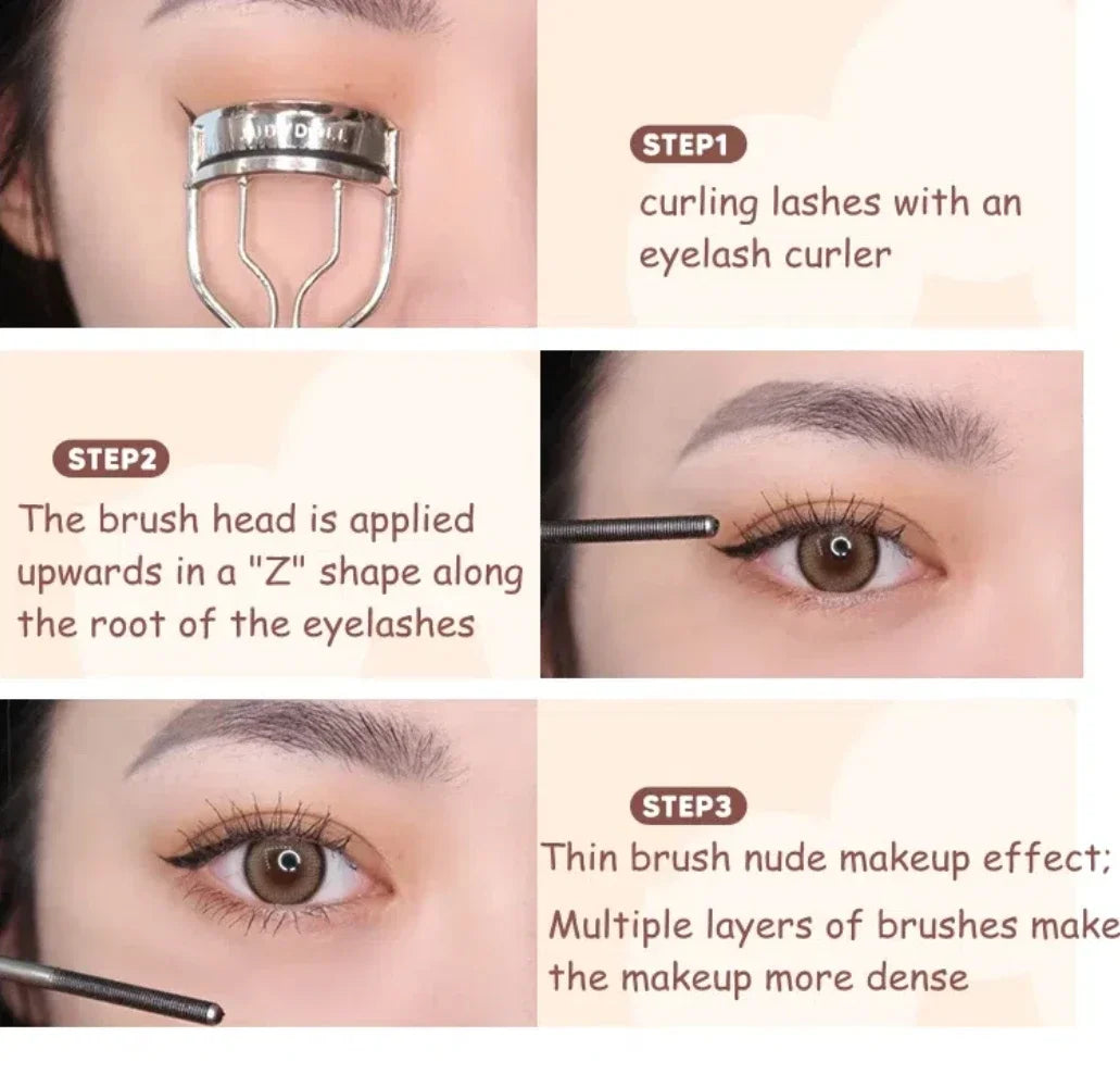 Judydoll Mascara Lash Lengthening Curling Thick Mascara Non-smudg Natural Waterproof Quick Dry Long Lasting Eye Makeup Cosmetics - AMULET RING STORE
