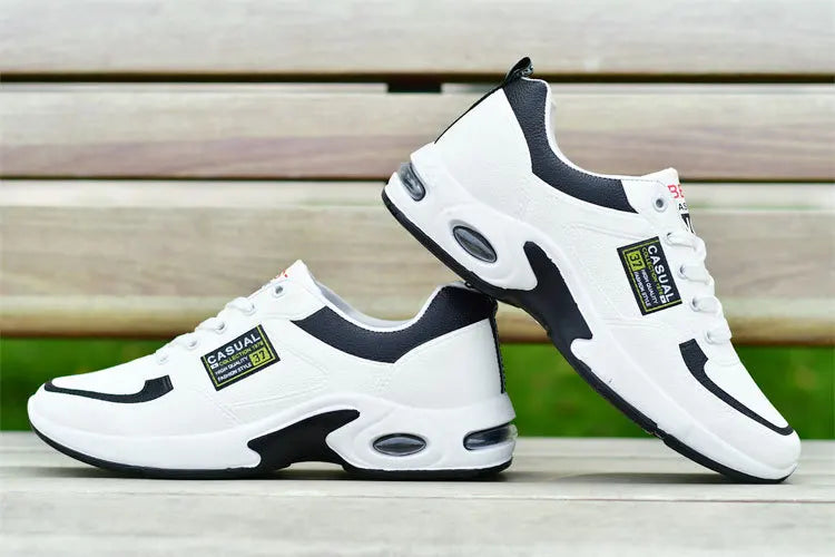 2025 new spring trend sports men's shoes Lace-up thick sole casual breathable fashion shoes Large size Wear skid resistance - AMULET RING STORE