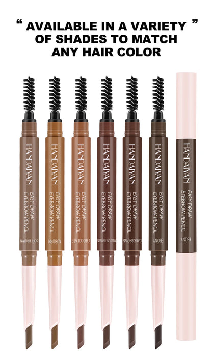 Eyebrow Cosmetics Pencil Waterproof Double-headed Eyebrow Tattoo Natural Long Lasting Makeup Paint Wild Eyebrow Pencil - AMULET RING STORE