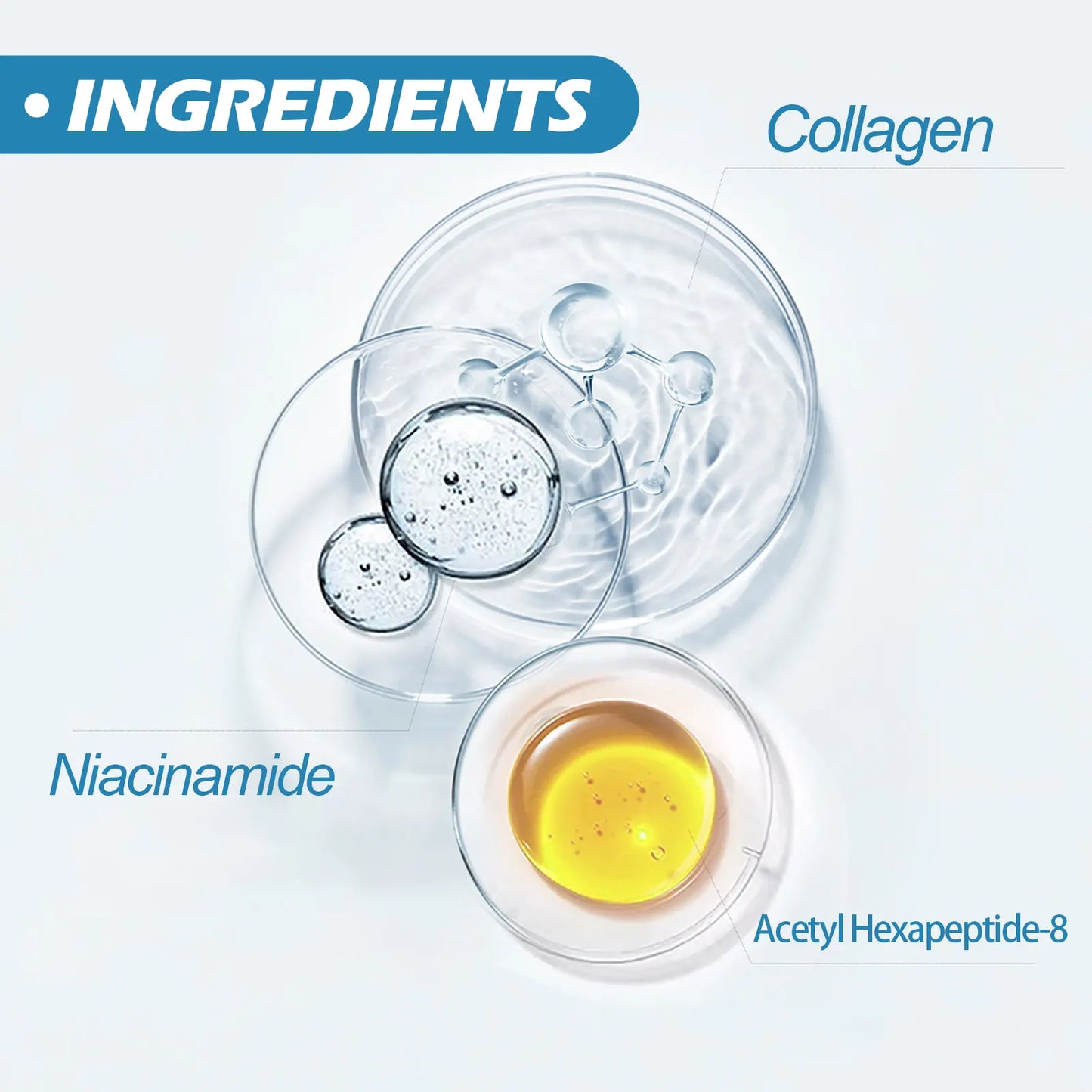 EELHOE Collagen Face Serum Ampoule Centella Anti-Aging Moisturizing Firming Skin Restore Elasticity Fade Fine Lines Skin Care