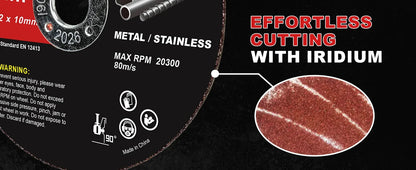 EZARC Cut Off Wheels 24Pcs, 75mm x 1.2 x 10mm Cutting Wheel, Metal & Stainless Steel Cutting Disc for Die Grinder (Thin Design) - AMULET RING STORE