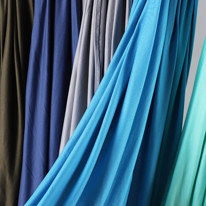 Newest Milk Silk Jersey Hijabs for Women Soft Warm Muslim Woman Turban Hoofddoek Headscarf Good Stitch Stretch Jesey HIjab Scarf - AMULET RING STORE