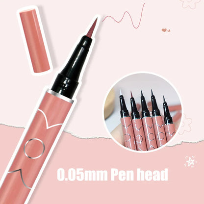 4 Colors Black Matte Liquid Eyeliner Waterproof Lasting Colorful Red Brown Quickily Drying Eyeliner Pencil Eyes Makeup Cosmetics - AMULET RING STORE