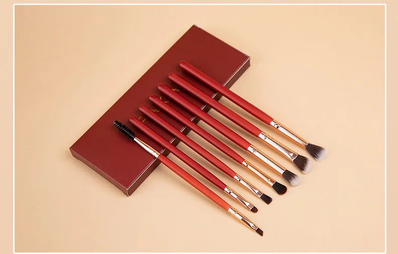 RANCAI7Eyeshadow Fiber Hair Full Set Eye Makeup Brushes Eyeliner Brush Eyebrow Concealer - AMULET RING STORE