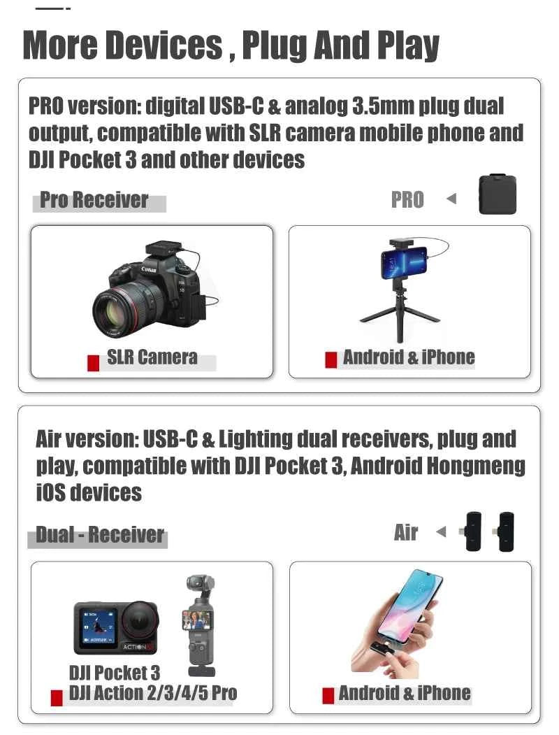 NUNAVO wireless microphone Interview professional microfeono Mic Handle broadcast microphone handheld for iphone smart phone