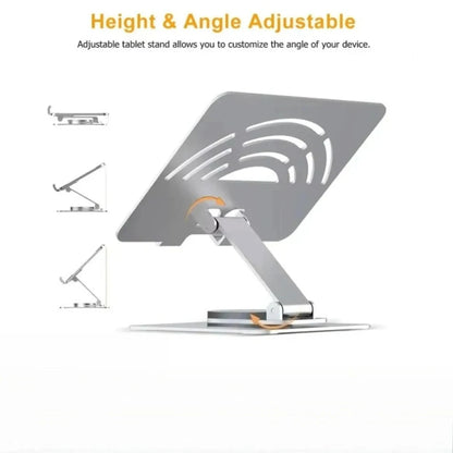 Aluminum 360° Rotation Portable Desktop Foldable Laptop Tablet Holder Bracket For iPad Macbook RedmiBook Galaxy Tab Book Laptop* - AMULET RING STORE
