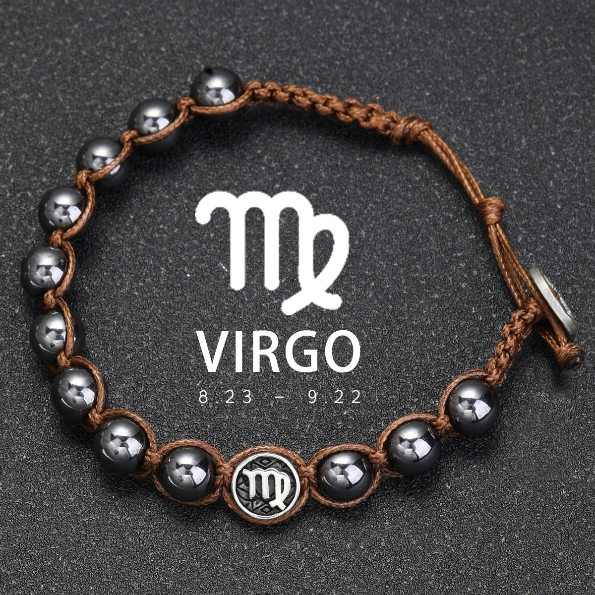 12 Zodiac Signs Natural Stone Bracelets Leo Capricorn Taurus Cancer Bracelets Women Men Couple Friendship Jewelry Gift Bracelets