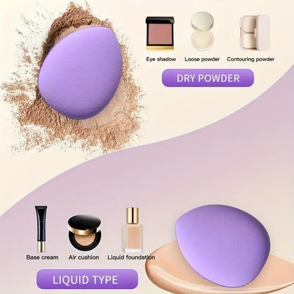 8/20Pcs Eye Makeup Brush Set Portable Soft Makeup Tool Eyeshadow Blending Detail Cosmetics Brush Kit with Makeup Egg Powder Puff - AMULET RING STORE