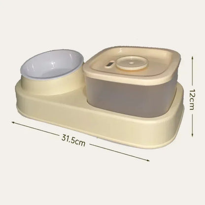 Auto Filter Mute 2-in-1 Pets Water Fountain USB Electric Cat Drinker Bowl Pet Feeder Recirculate Filtring Drinker for Cats Water - AMULET RING STORE