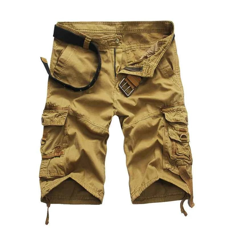 Summer Men's Cargo Shorts Multi Pocket Shorts High Quality Steetwear Cotton Camouflage Shorts Men Clothing Workwear shorts AF19