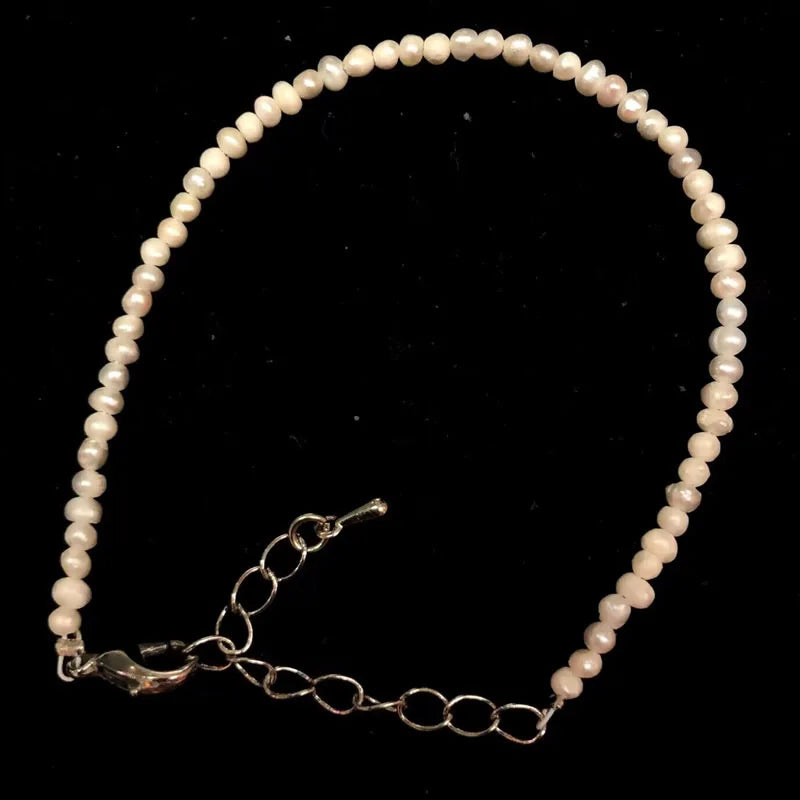 2-3mm Natural Stone Beaded Necklace Handmade Mini Tourmaline lapis crystal Energy Healing Female Bracelet for Women Jewelry Gift - AMULET RING STORE