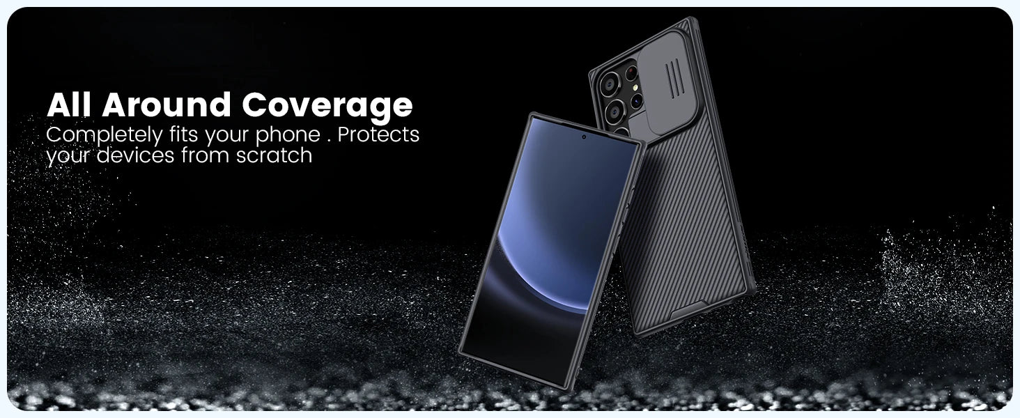 Nillkin Case For Samsung Galaxy S25 S24 S23 S22 Ultra Plus FE A55 A35 Slide Pro Camera Slim Rugged Phone Thin Shockproof Cover - AMULET RING STORE