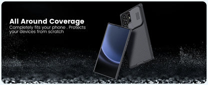Nillkin Case For Samsung Galaxy S25 S24 S23 S22 Ultra Plus FE A55 A35 Slide Pro Camera Slim Rugged Phone Thin Shockproof Cover - AMULET RING STORE