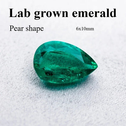 emerald Cut Lab Grown Columbia Emerald Natural color for DIY Jewelry Making Materials with Certificate Factory Wholesale price