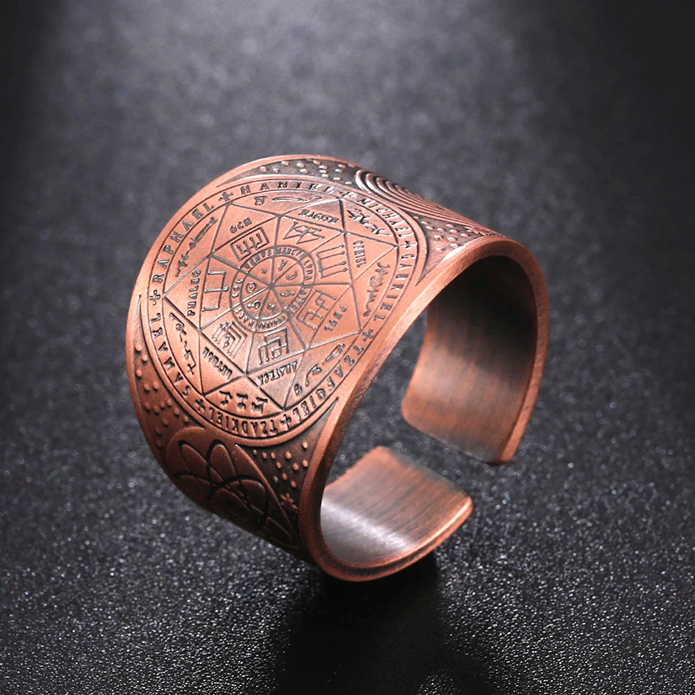 Dawapara Seal of The 7 Archangels Protection Ring Amulet AMULET RING STORE