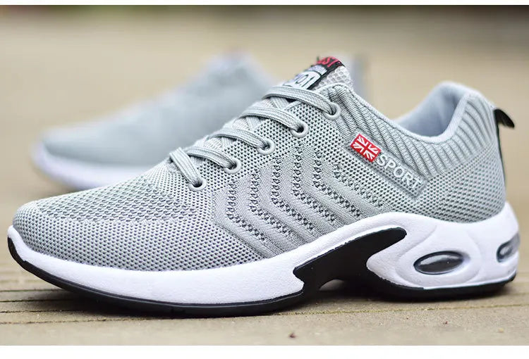 2025 new spring trend sports men's shoes Lace-up thick sole casual breathable fashion shoes Large size Wear skid resistance - AMULET RING STORE