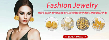 Fashion Women Necklace Bracelet Earrings Ring Dubai Jewelry Sets African Elegant Jewellery Set Bridal Wedding Party Gift