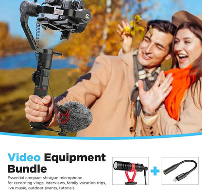 BOYA BY-MM1 Professional Cardioid Shotgun Microphone for iPhone Android Smartphone PC Canon Nikon DSLR Camera Recording Vlog