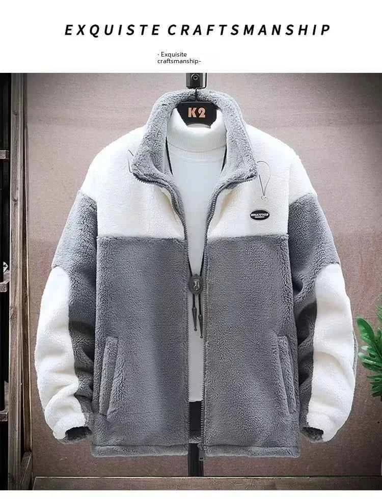 Winter Jackets New Men's Winter Sherpa Lined Jacket Heavy Duty Thermal Warm Fleece Coat Windproof Outdoor Work Jacket Hooded