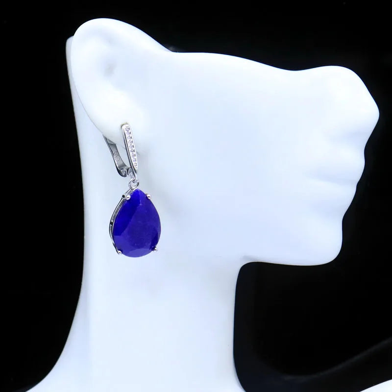 Buy 4 Get 1 Free Zultanite Color Changing Alexandrite Topaz Real Ruby Emerald Sapphire Mystic Topaz Silver Earrings Pendant