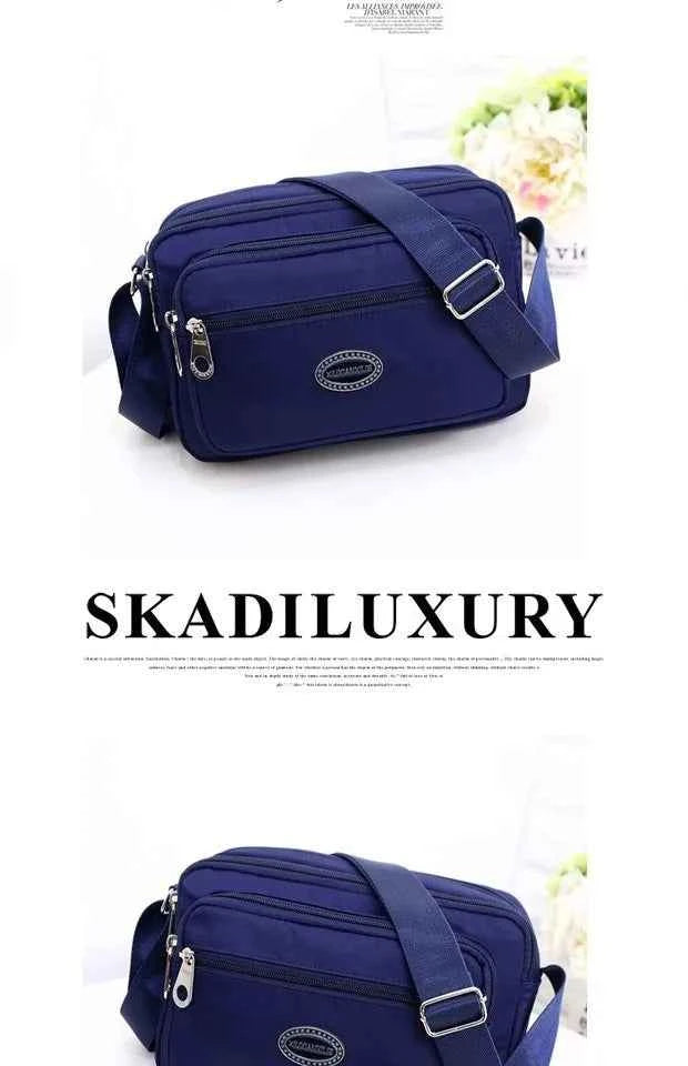 Casual Waterproof Nylon Canvas Ox Cloth Ladies oulder Bag Crossbody Bag Sport Sle Women's Handbag Soft Zipper Closure