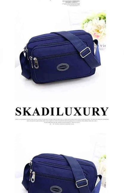 Casual Waterproof Nylon Canvas Ox Cloth Ladies oulder Bag Crossbody Bag Sport Sle Women's Handbag Soft Zipper Closure