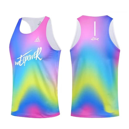 New running vests for men and women, ultra-light and breathable summer T-shirts, professional marathon racing tops