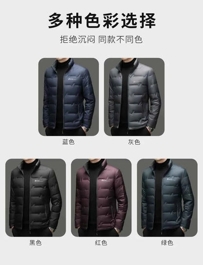 Winter Down Jacket 2026 Light Luxury Brand Men's Coat 90% White Duck Down Lining Outdoor Leisure Sports Men's Jacket