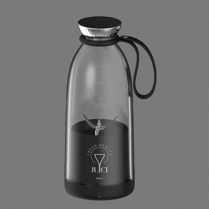 Portable juicer Fresh Juice Bottle Blender Plus 500ml Wireless Fruit Mixers 6 Blades 2400mAh Food Milkshake Ice Crush Cup - AMULET RING STORE