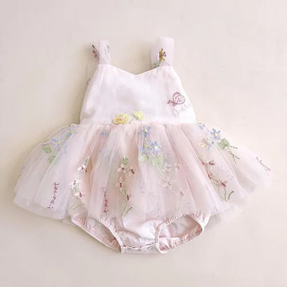2024 New Summer Toddler Baby Girls Jumpsuit Sleeveless Cotton Solid Color Newborn Baby Girls Romper 0-24M Children Clothes - AMULET RING STORE