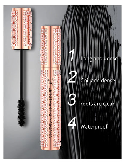 Waterproof 4D Diamond Shine Volume Curl Mascara Luxury Style Smudge-proof Eye Makeup for All Skin Types Eye Cosmetics - AMULET RING STORE