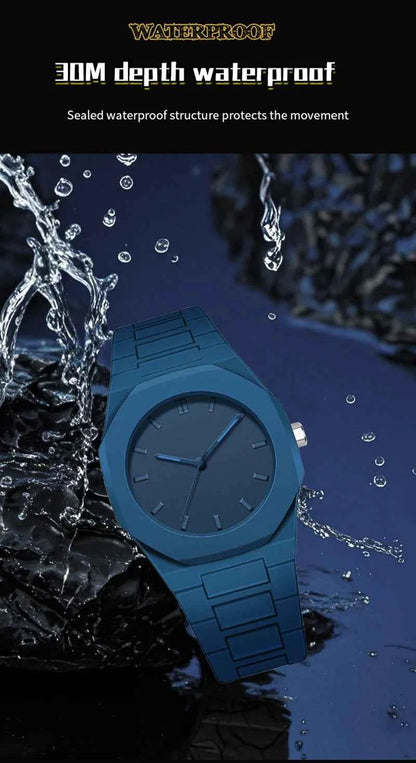 UTHAI Men's and Women's Watch Casual Simple Waterproof Silicone Wristband Fashionable And Versatile Quartz Watch watches for man
