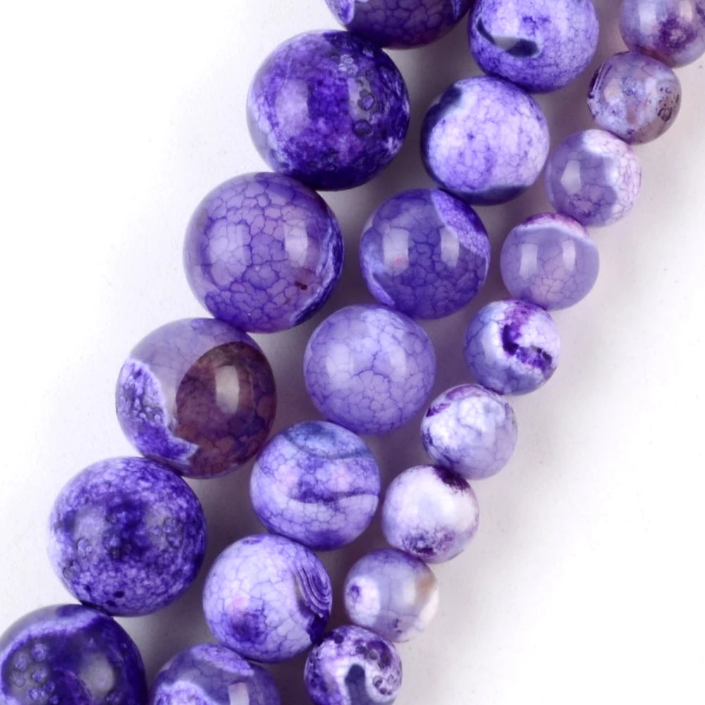 45 Styles Natural Stone Beads Amethyst Purple Jades Agate Crystal Glass Beads Jewelry Making Findings DIY Bracelet Accessories - AMULET RING STORE
