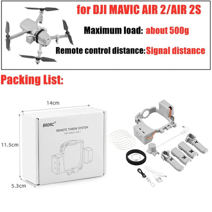Airdrop System for DJI Mavic 3/2 Pro Zoom AIR 2 Mini 2/Mini 3 Drone Fishing Bait Wedding Ring Gift Deliver Life Rescue Thrower