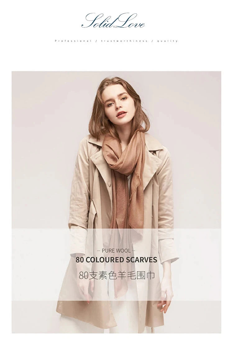 Winter Scarf Women luxury 100Wool Designer scarf women luxury 2024 Multifunction shawls Wraps luxury  brand pashmina SCARFVES