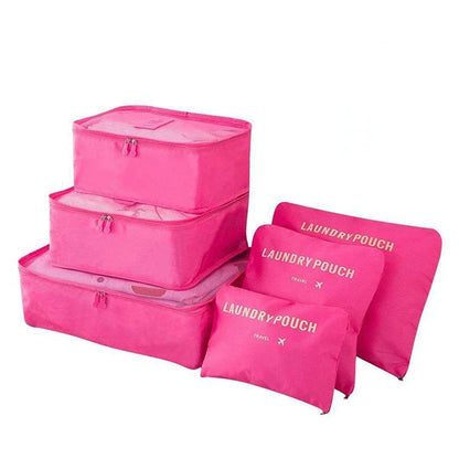 8/7/6 Pieces Set Travel Organizer Storage Bags Suitcase Packing Cubes Set Cases Portable Folding Luggage Clothes Shoe Tidy Pouch - AMULET RING STORE