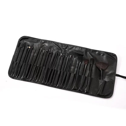 Free Gift Bag and Sponge for 24 pcs Makeup Brush Sets Cosmetics Brushes Eyebrow Powder Foundation Shadows Make Up Tools - AMULET RING STORE