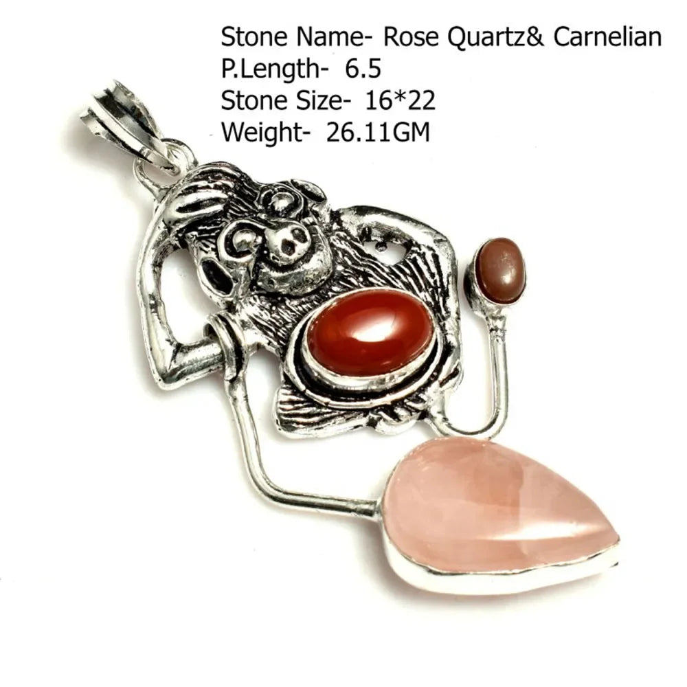 Genuine  Jasper Sodalite  Agate Turquoise   Pendant